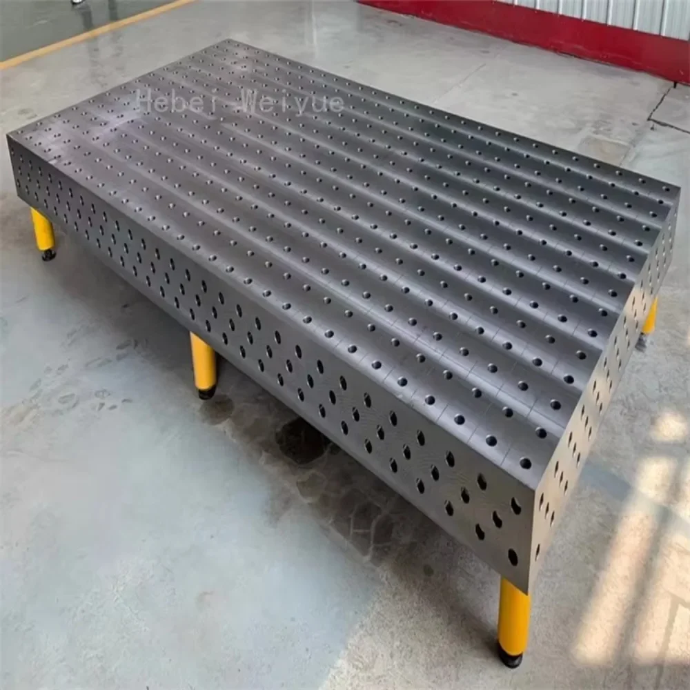 Cast iron three-dimensional flexible welding platform Porous positioning robot welding table