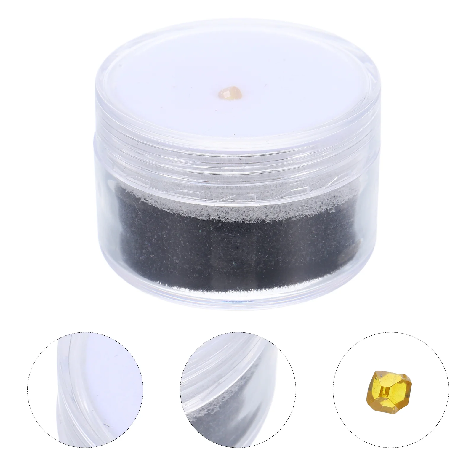 Artificial Diamond Specimen For Kids' Education Manmade Gem With Storage Box Manmade Diamond Ornaments Science Education Models