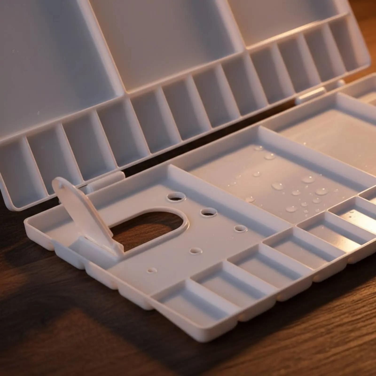 foldable-watercolor-palette-portable-folding-paint-tray-with-lid-lidded-artist-palette-brush-holder-slots-for-painters-travel