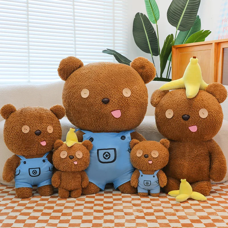 35CM Anime Minions Plush Doll Minions Bob Tim Bear Stuffed Plush Cute Children Pillow Tim Bear Plushies Birthday Gifts Christmas