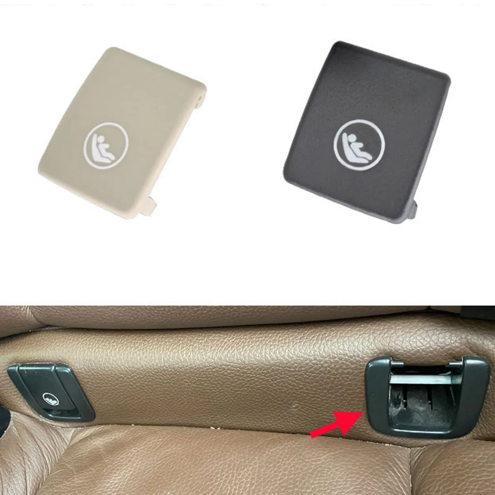 Auto Achterbank Haak Isofix Cover Kinderbeveiligingssysteem Voor V90 Xc40 Xc60 S60 S90 Auto Achterbank Haak Zwart