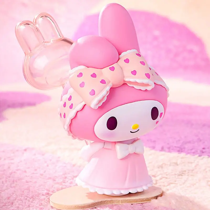 

Sanrio My Melody Anime Kawai Sweetheart Desk Decoration Kuromi Figure Cute Doll Display Toys Birthday Gifts for Kids