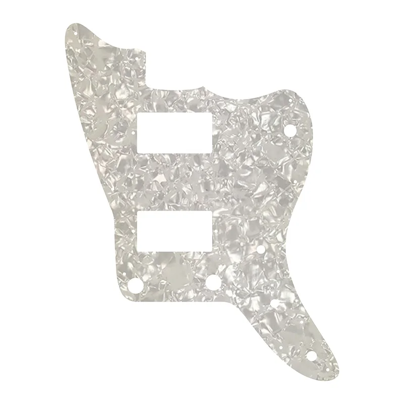 Pleroo Customize Parts For US Fd Squier Contemporary Active Jazzmaster HH ST Guitar pickguards, white pearl