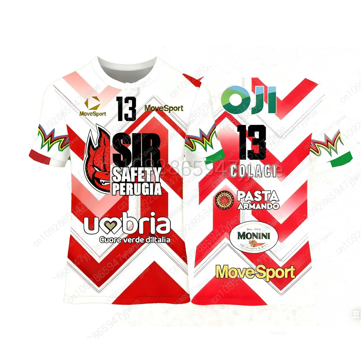 25-26 الرجال السير السلامة Perugia الكرة الطائرة جيرسي تي شيرت رياضي فضفاض وتنفس أعلى 14 Ishikawa و 13 Colaci الكبار قميص مطبوع #2