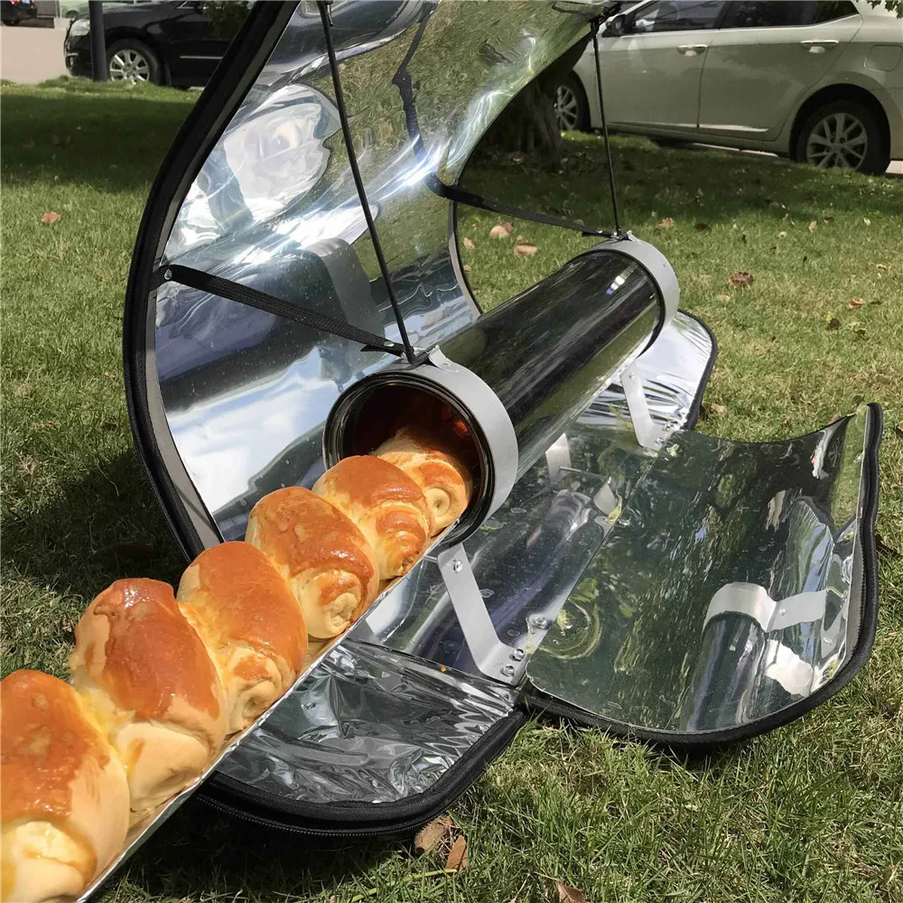 

More Efficient Portable Foldable Outdoor Solar Cooker At 550F