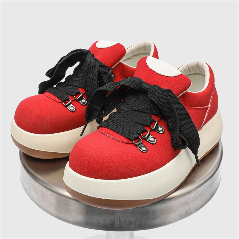 

Мужские красные кроссовки высокого качества, обувь для скейтборда на платформе, мужская роскошная дизайнерская обувь, удобные кожаные мужские повседневные кроссовки