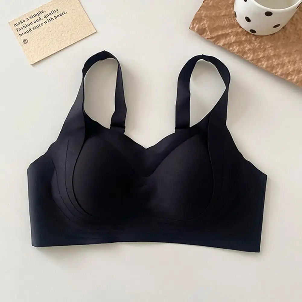 

Women's Bra Non-slip Wireless Lift Middle-aged Women's Underwear Wide Strap Full Coverage Seamless Support Bra