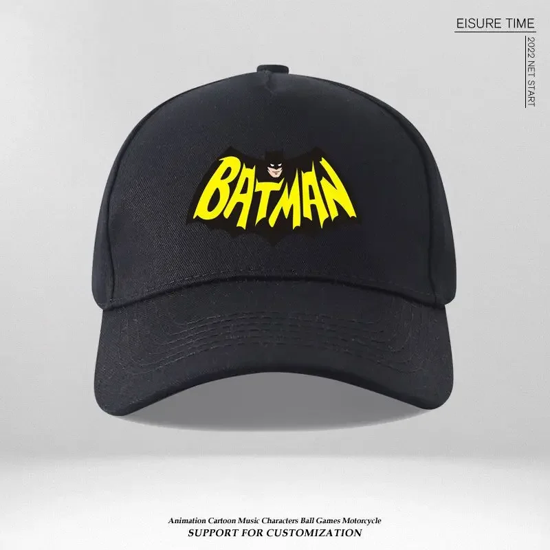 Batman Men Women Baseball Cap Anime Cartoon Embroidered Cap Adjustable Fashion Hip Hop Snapback Hat Shade Sport Baseball Hats