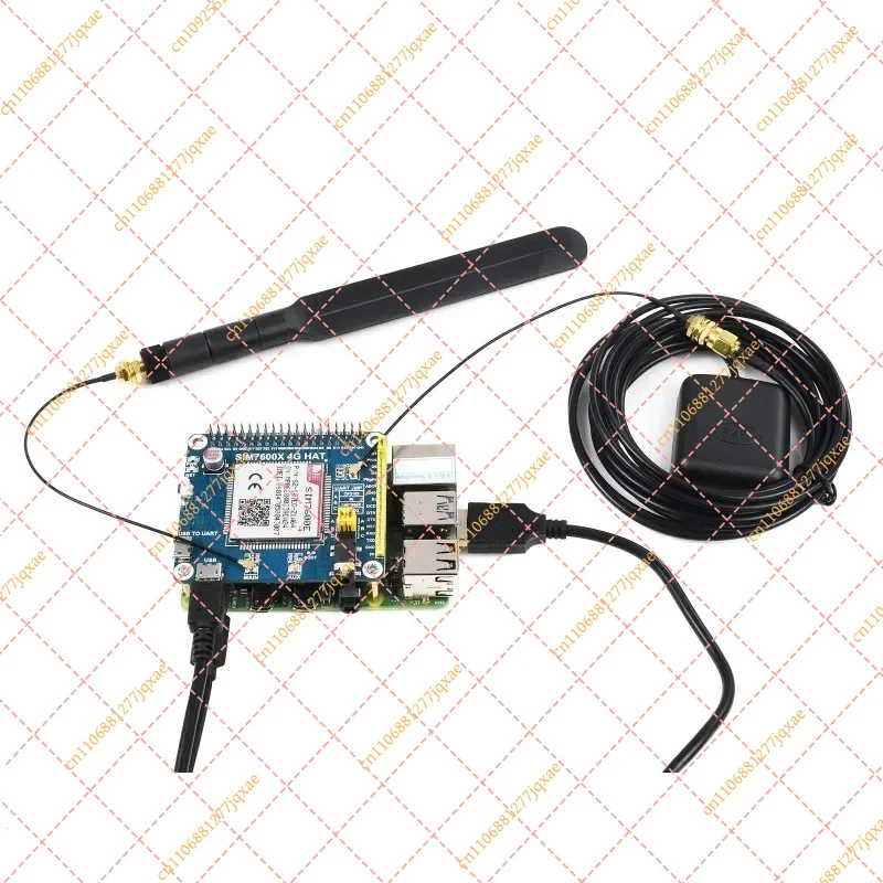 LTE Cat-4 4G/3G/2G HAT with GNSS for Raspberry Pi