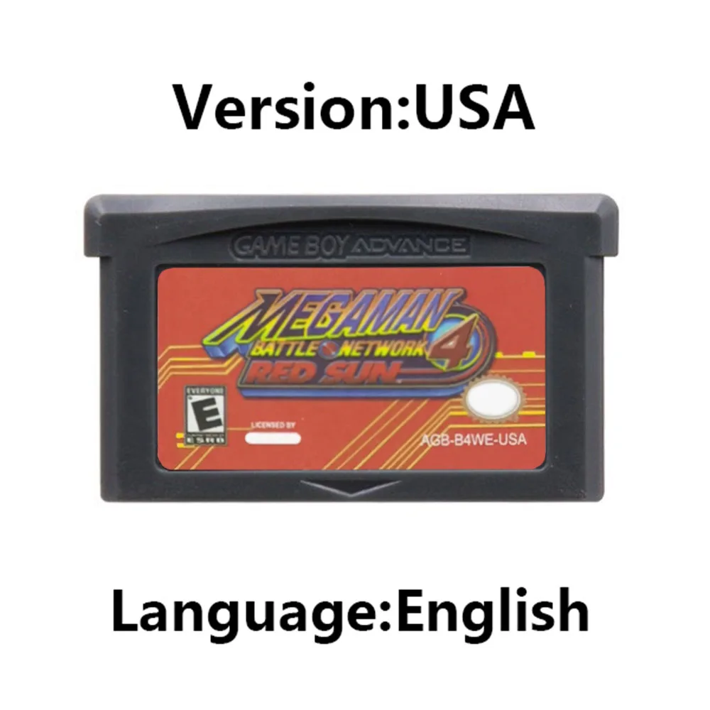 GBA لعبة خرطوشة MegaMan 32 بت لعبة فيديو وحدة التحكم بطاقة Megaman Zero 1-4 Megaman Red Sun Blue Moon لـ GBA #2