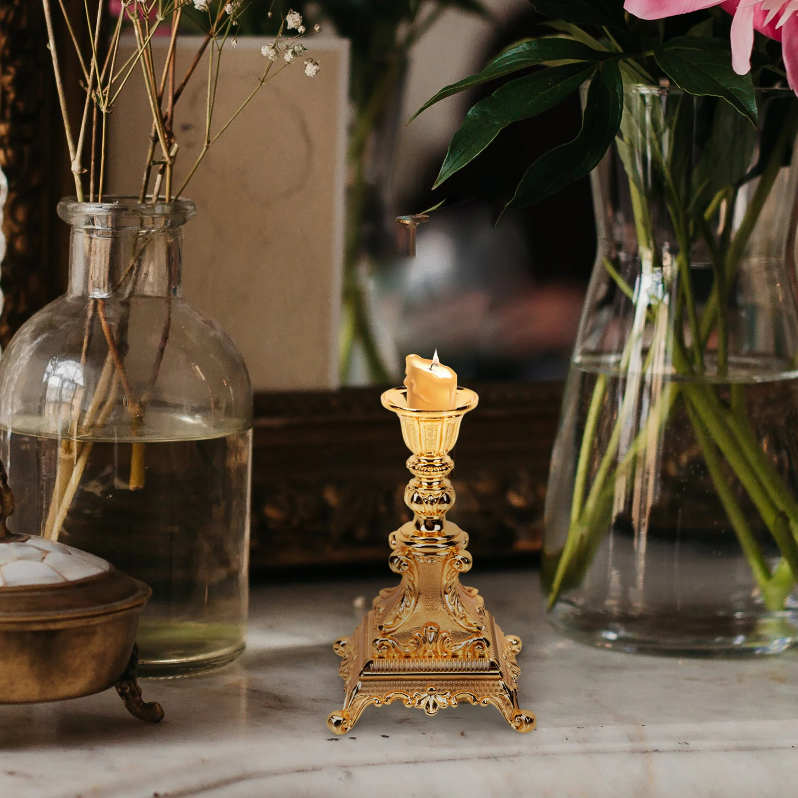 

C Holder Zinc Alloy Home Decor European Style C St Votive Elegant Design Classic Fashionable Piece