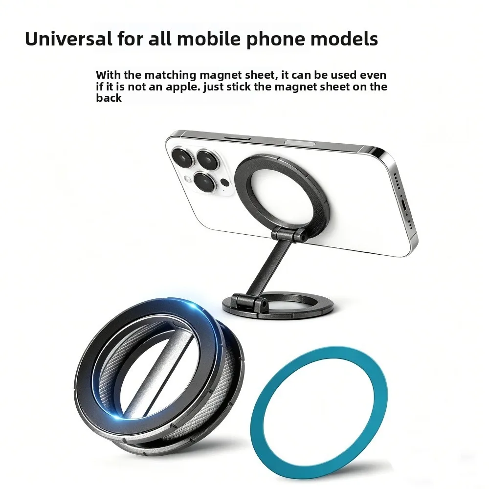 Suporte magnético forte de dupla face para equipamentos fotográficos, acessórios para celular, suporte magnético dobrável portátil
