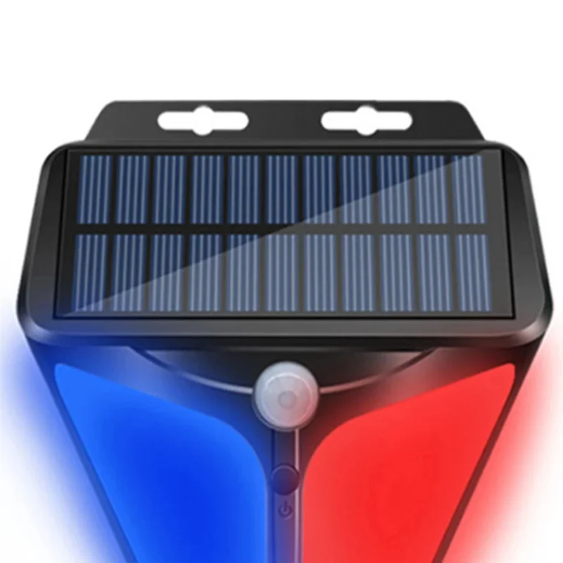 A72Z Outdoor Solar Alarms Lights 26LED Human Body Sensing Sound & Light Warning Wall Light Garden Warning Security System