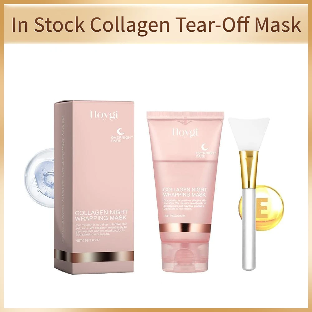 Collagen Peel Off Mask Face Deep Cleansing Moisturizing Shrink Pores Oil-Control Hydrating Facial Mask Beauty Health Skin Care