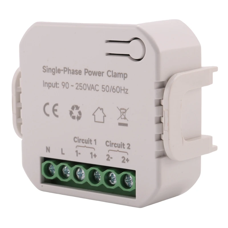 Medidor de energía Wifi con abrazadera CT, Monitor de consumo de energía Kwh, Tuya Smart Life, 80A