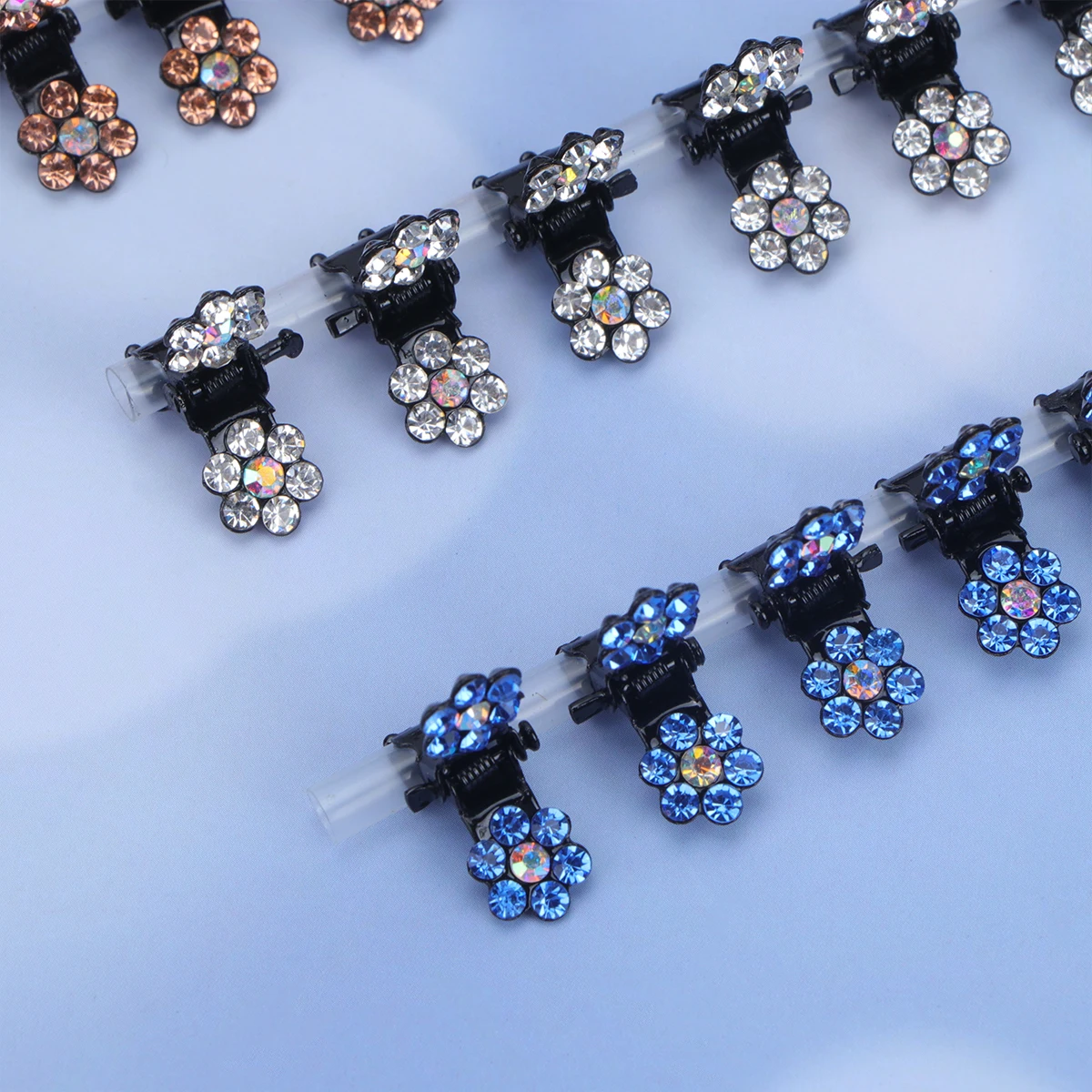 

60pcs Hair Claw Clips Rhinestone Mini Jaw Barrettes Kids Claw Accessories Lightweight NonSlip Elegant Occasions Daily Wear