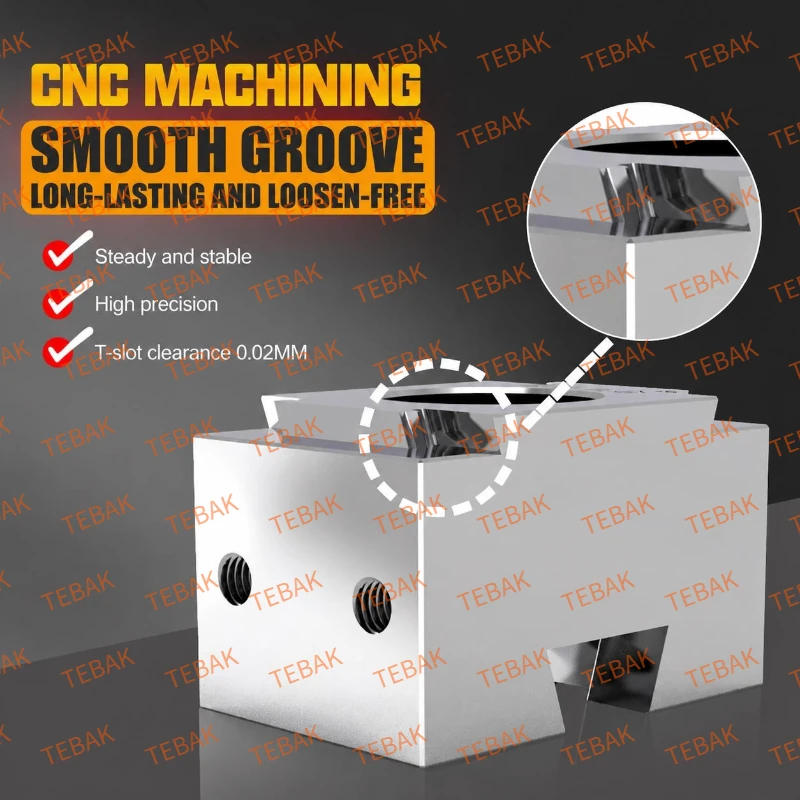 CNC Machine Fixed Precision Vise two-way OK Fixture Vise Cnc Machining Multi-station Wedge Clamping Block Element Vise M6-M16