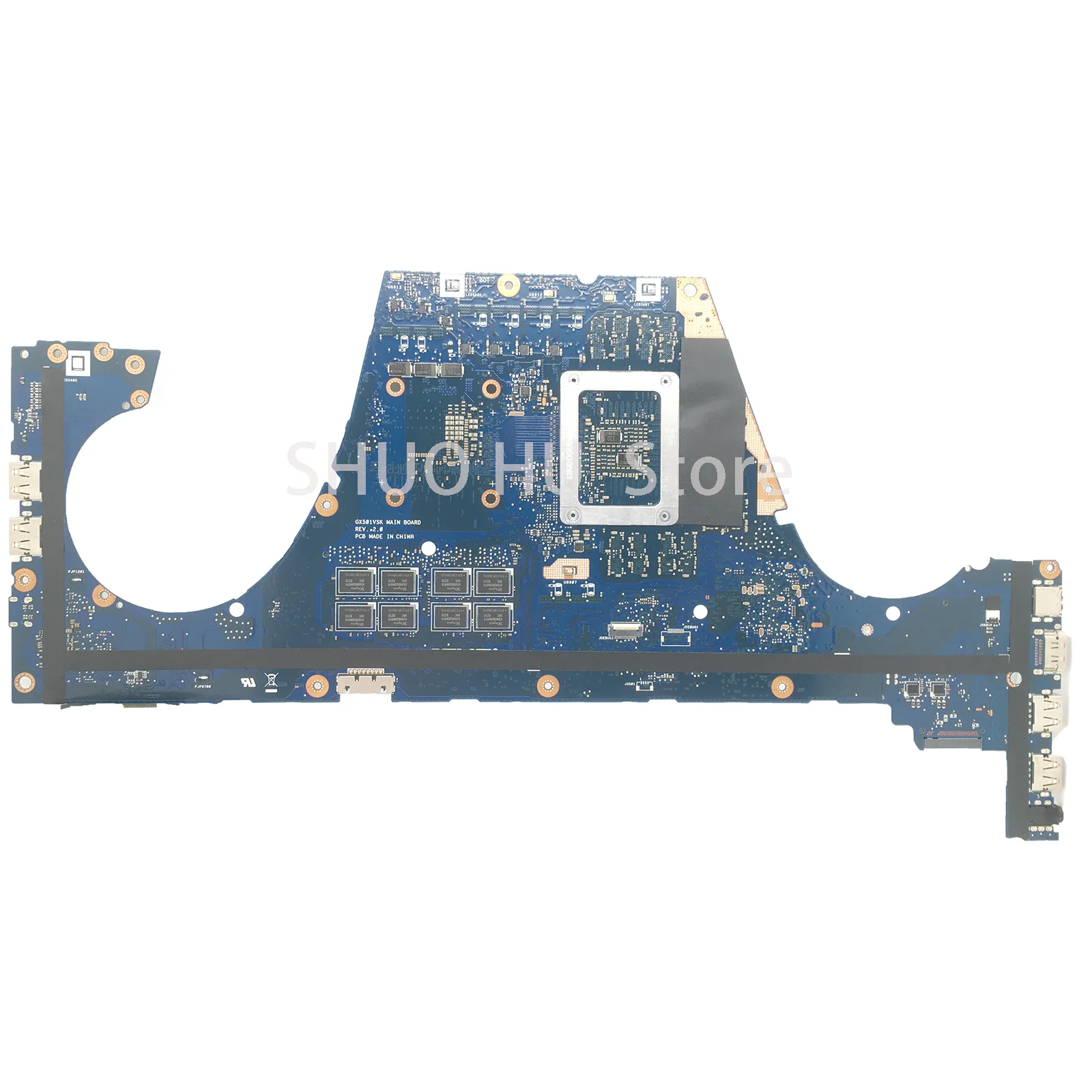 KEFU GX501VSK Laptop Motherboard For ASUS Zephyrus GX501V GX501 GX501VS MAINboard CPU i7-7700HQ GTX1070-V8G 8GB/RAM 100% Working