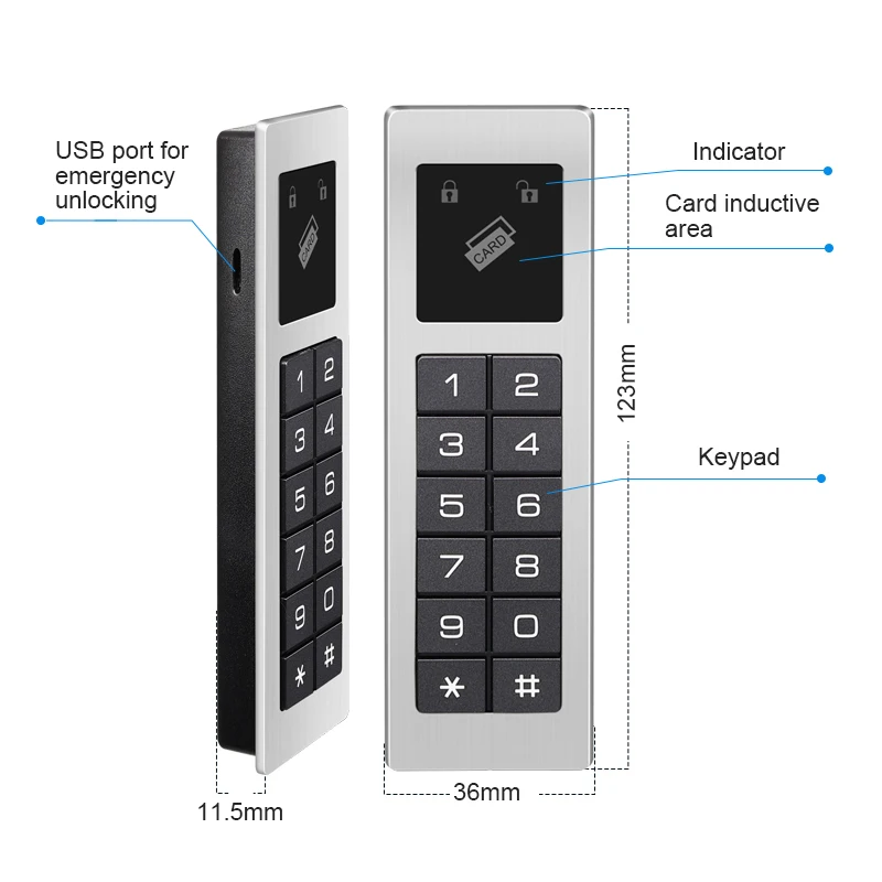 

Digital File Cabinet Lock Smart Drawer Cabinet Electromagnetic RFID Locker Cabinet for Gym/Spa、Office