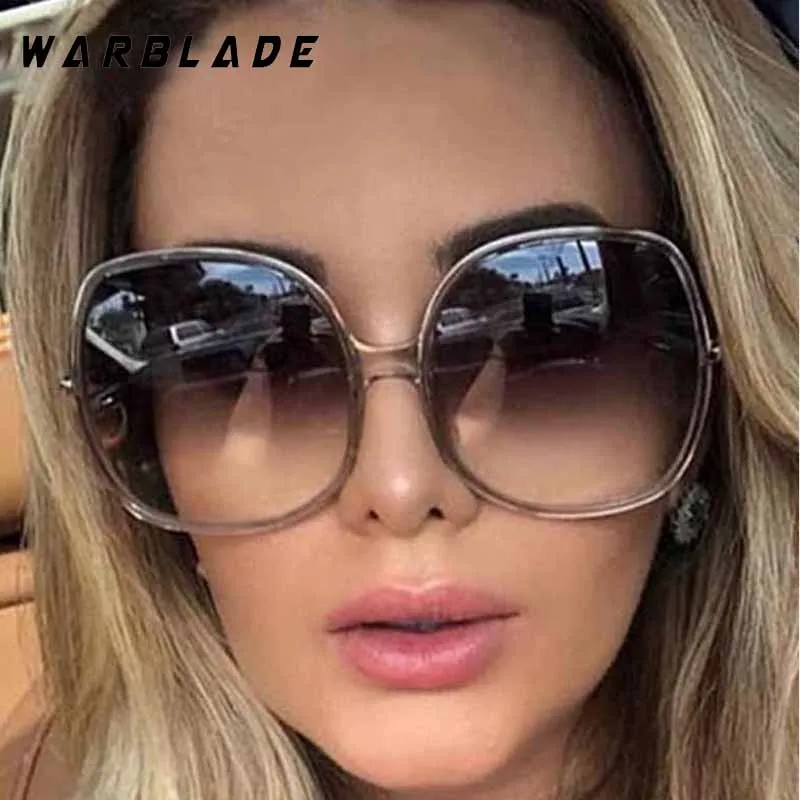 

Trendy Punk Fashion Oversized Round Frame Glasses Women Men Brand Designer Eyewear Outdoor Summer Traveling Driving Shades UV400