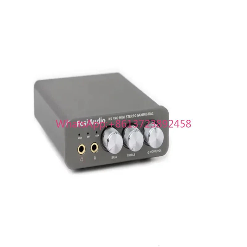 Fosi Audio K5 PRO Mini Stereo Gaming USB C Audio Headphone Amplifier DAC AMP with Mic for PS5 Desktop Powered Active Speakers