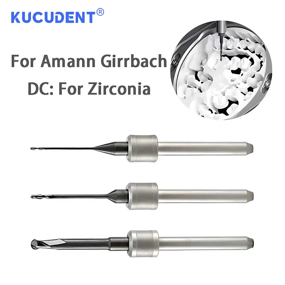 

High Precision Dental Milling Burs Fit UPCERA X5 0.6/1.0/2.5mm Grinding Tools for Zirconia D3 Compatible with CAD/CAM Systems