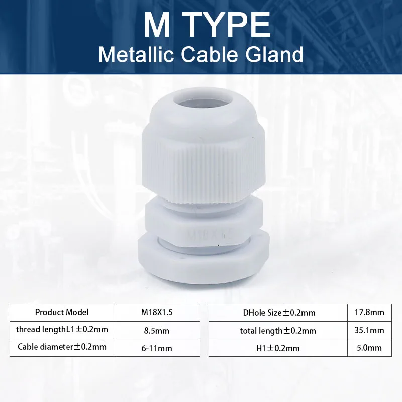 5pcs ip68 Kabel verschraubung wasserdicht verstellbare Kabelst ecker m12/m16/m18/m20/m22/m25/m27/m30 Kunststoff verbindungen schwarz weiß diy go