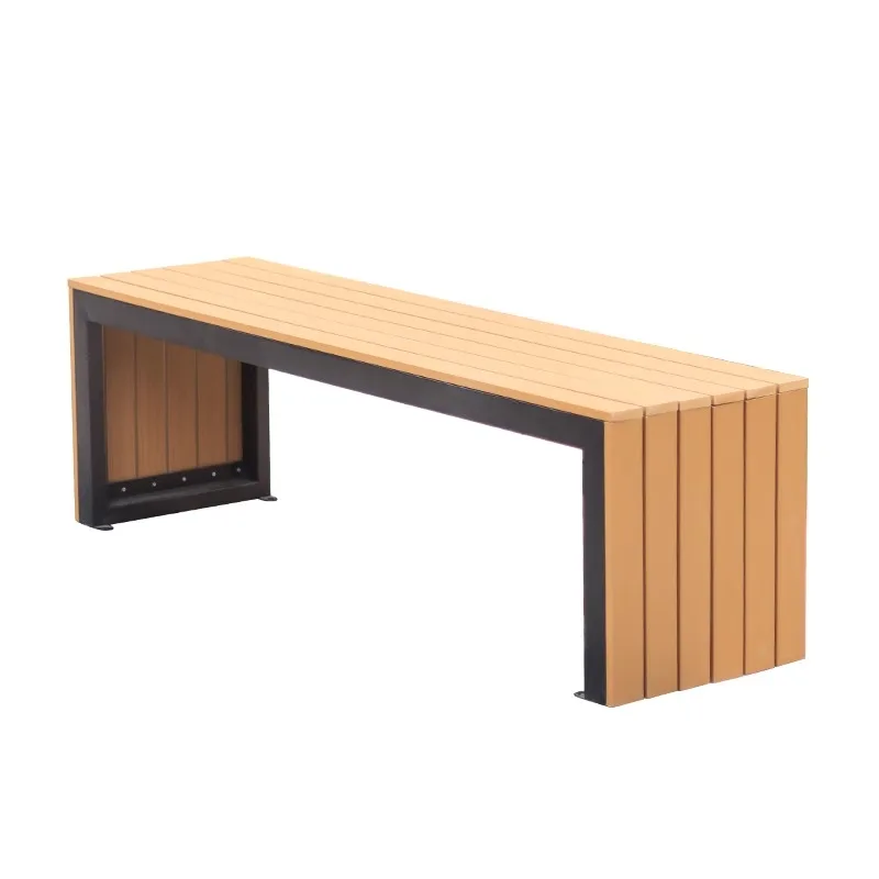 

Modern Square Solid Wood Garden Bench Rust-Proof Anti-Corrosion Villa Outdoor Use Patio Gym Shopping Malls 2-3 Seating Capacity