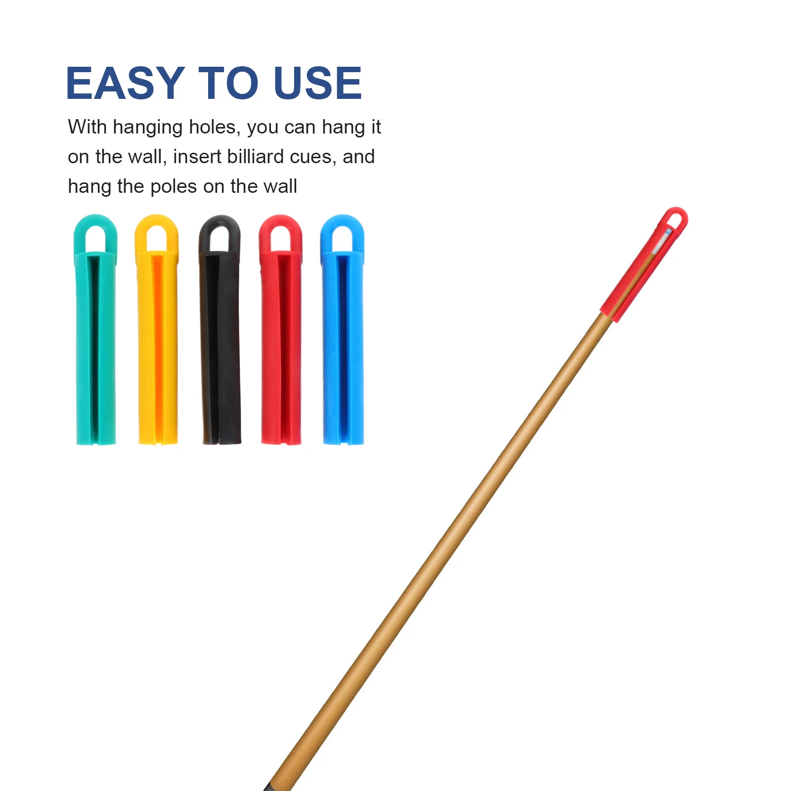 

15 шт. вешалки для хранения бильярдных киев, прочный дизайн, вмещает кии, надежно настенный подвесной столб, идеально подходит для настройки игровой комнаты