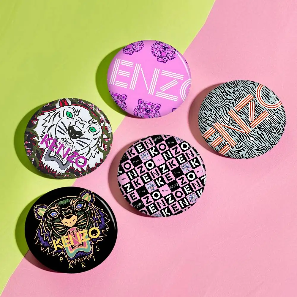 Imprint Tiger K-Kenzos 58mm Animals Funny Brooches Badge Backpack Clothes Gift Accessory