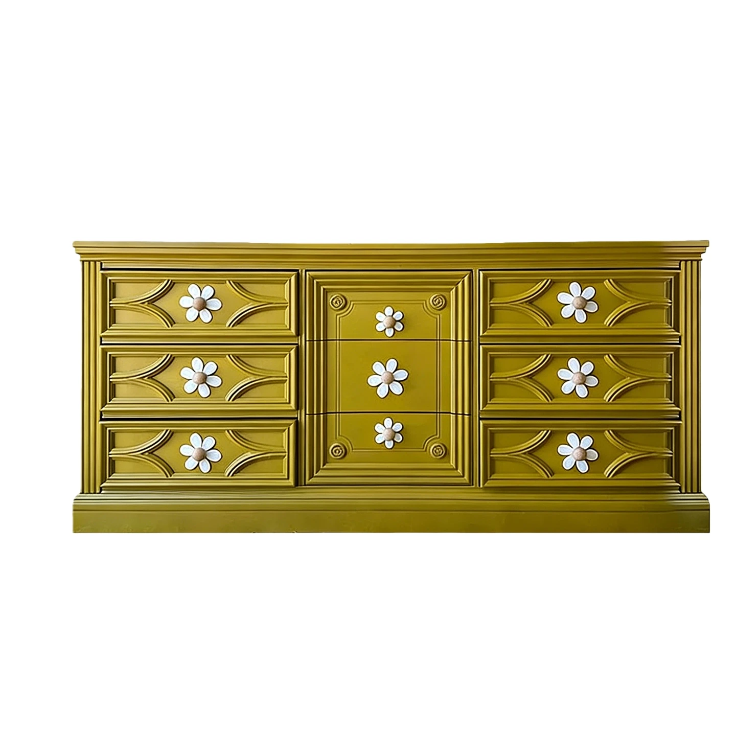 French retro solid wood drawer cabinet entrance hall cabinet flower decoration storage cabinet bedroom