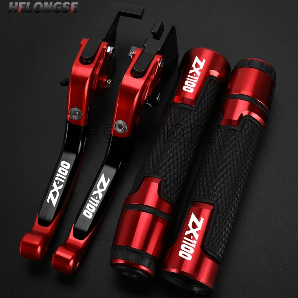 

Motorcycle Foldable Brake Clutch Levers Handle Handlebar Grips Ends FOR Kawasaki ZX1100 ZX 1100 ZX-1100 1990-2001 2000 1999 1998