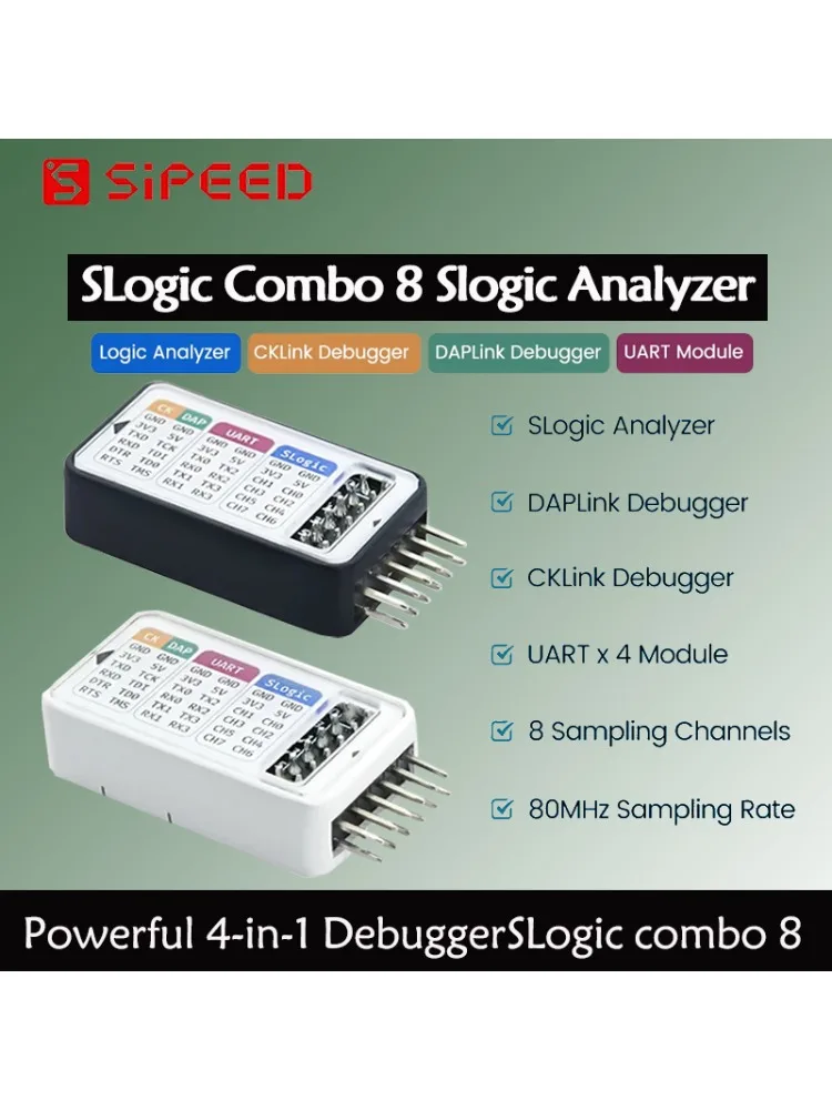 Sipeed SLogic Combo 8 Analizator Slogic CKlink DAplink Debugger Moduł UART Potężny debugger 4-w-1 Narzędzie do debugowania DAPLink CKLink — zdjęcie produktu 7