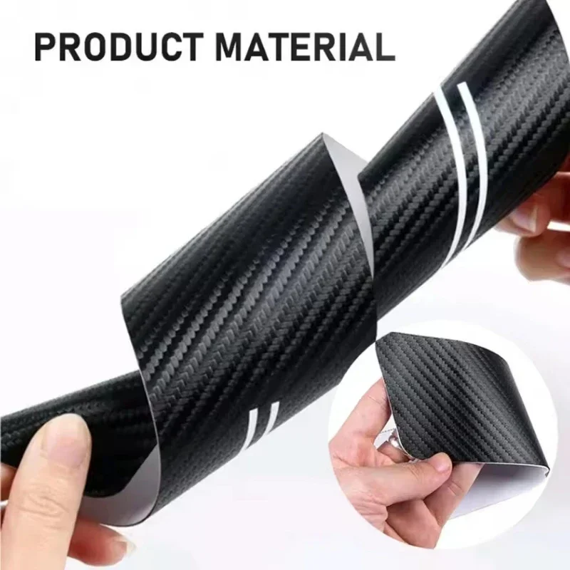 4 unids/set nuevas tiras de protección de umbral de cuero tira de protección de borde de puerta impermeable de buena calidad accesorios de coche antiarañazos