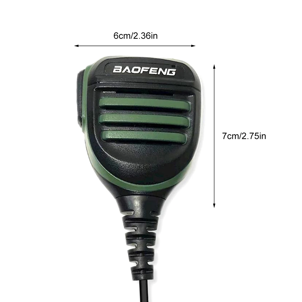 Baofeng Walkie Talkie Hand Microphone Radio Speaker Mic PTT For Walkie-Talkie BF-888S UV-5R Portable Ham Radio Accessories