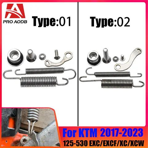 모토크로스 브래킷 사이드 브래킷 용수철 키트, KTM 125-530 EXC/EXCF/XC/XCW/XCF/XCFW 2008-2016 Husqvarna FE 250/350/450 2017-2023