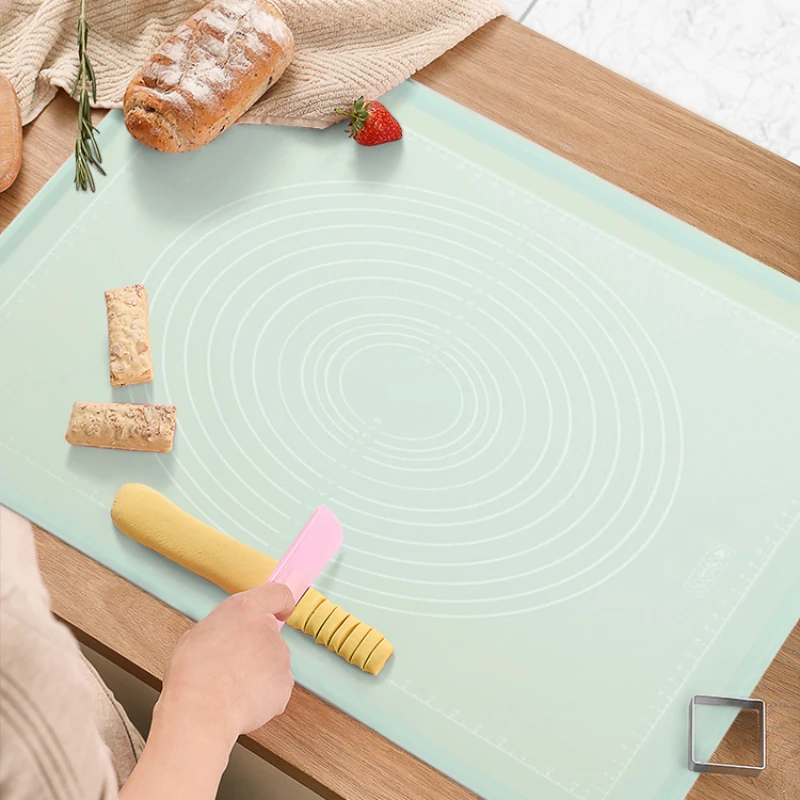 

Zackoo Silicone Dough Panel Mat Kneading Pad Food Grade Household Thickened Dumpling Pad Chopping Board Rolling Pastry Boards