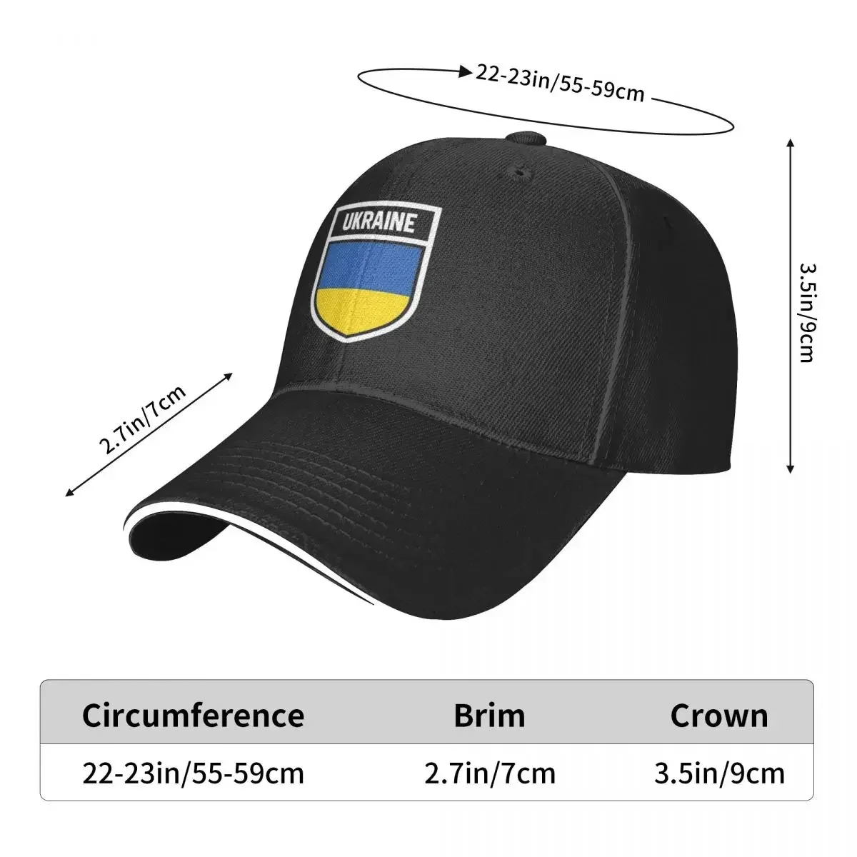 2026 Vintage Ukraine National Flag In Coat Of Arms Ukrainian Baseball Cap Unisex Trucker Hat Outdoor Golf Hats Cap
