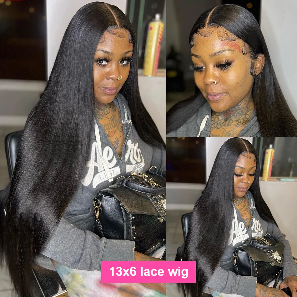 Mossily 13x6 Bone Straight Lace Front Wig 30 Inch Lace Front Human Hair Wigs For Women Brazilian Hair Wigs 360 Lace Frontal Wig