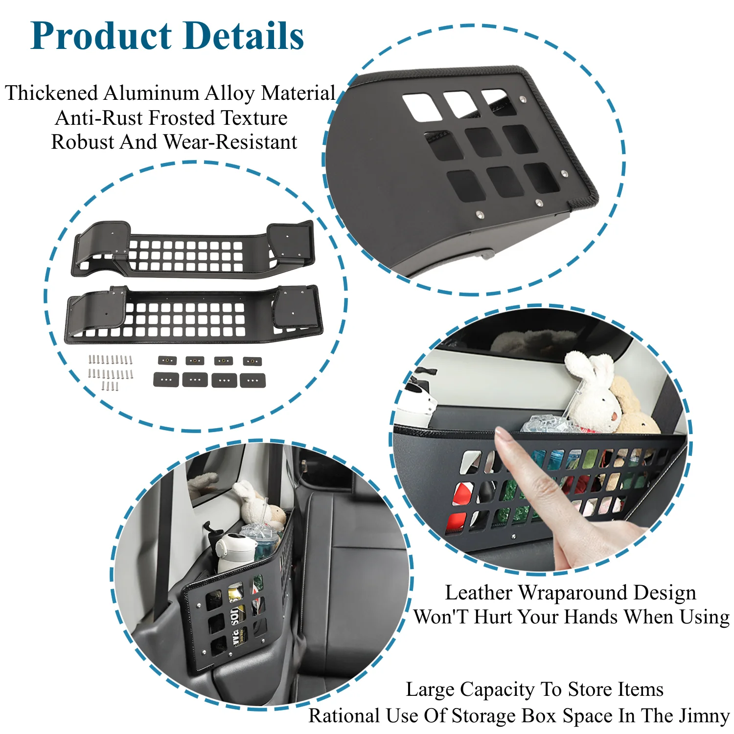 Auto Stamm Seite Lagerung Box Organizer Multifunktionale Halterung Verstauen Aufräumen für Suzuki Jimny 2007-2017 Innen Zubehör