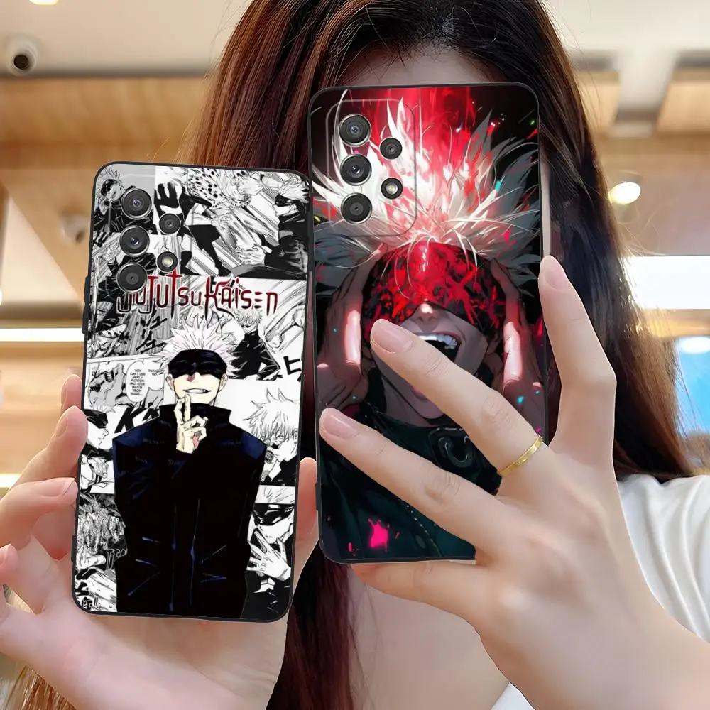 

Jujutsu Kaisen Satoru Gojo Phone Case for Samsung Galaxy A56 55 54 53 52 51 36 35 34 23 16 15 5G Colorful Cover Pretty Cover