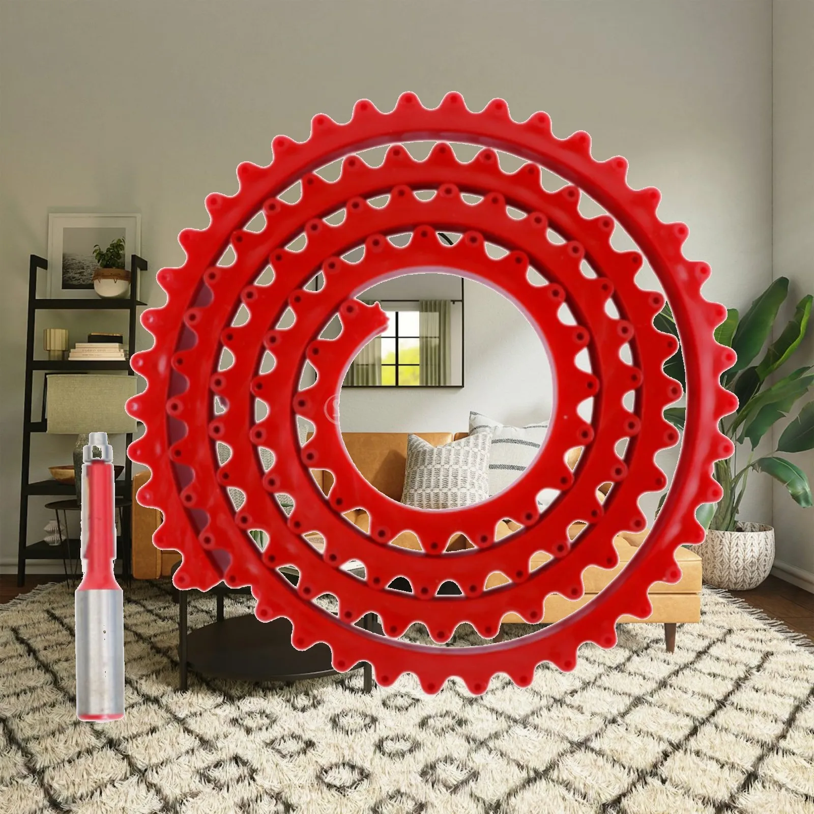 Rubber Curve Template Strip Gear Driven Profiling Tool for Woodworking Angle Contour Shaping