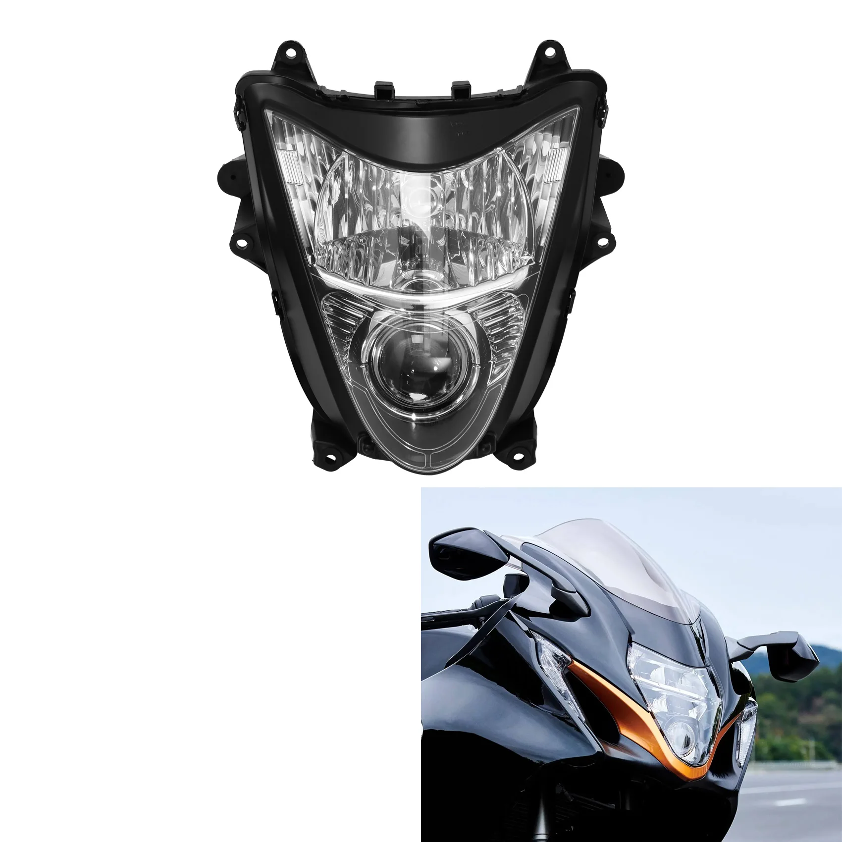 

Front Headlight Head Light Assembly Fit For Suzuki Hayabusa GSX1300R 2008-2020