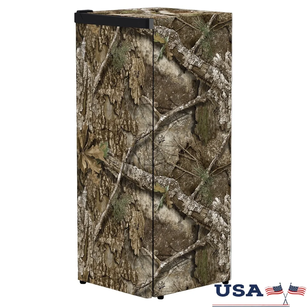 7 cu ft Manual Defrost Upright Freezer Camouflage Design Adjustable Shelves Quiet Operation Energy Efficient Storage Flexible