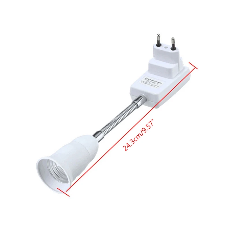 Adaptador enchufe europeo E27, extensores adaptador para bombilla para lámpara, accesorios iluminación para hogar,