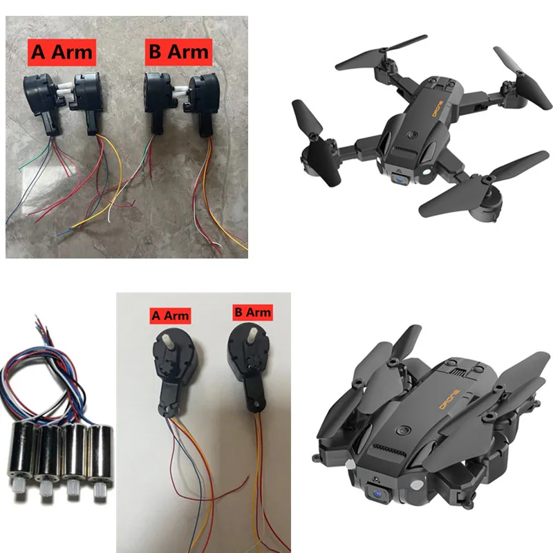 Q6 RC Drone Original accessories Q6 Drone Arm With Motor Q6 Obstacle Avoidance Quadcopter Arm Motor Spare Parts Q6 Dron Battery