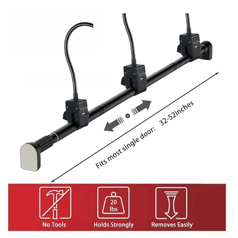 Suitable for Front Door Hooks, No Need for Screws and Drilling, Adjustable Telescopic Range of 150-170cm. [frki A79G]