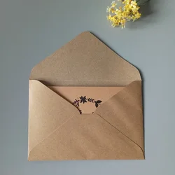 10/30/50pcs Simple Retro Kraft Paper Envelope 10.5x7cm C6 Envelope Creative Kraft Paper Greeting Card Packaging Bag Envelope