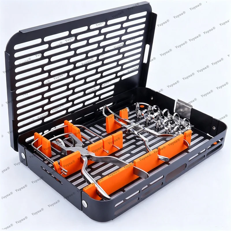 High Quality 1 Set Dental Rubber Dam Kit for Adults/Children Dentist Endodontic Precision Dental Instruments Kit
