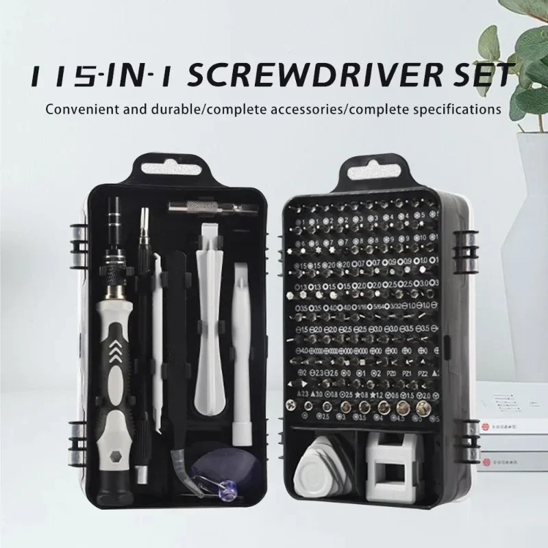 New Screwdriver Set 117 in 1 Set Magnetic Laptop Screw Repair Disassembly Kit Precision Small Screwdriver Set Hand Tools